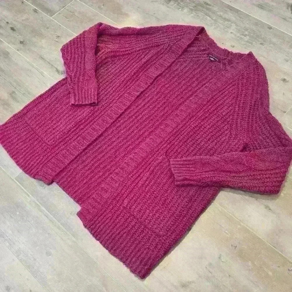 American Eagle Outfitters Women Open Cable Knit Sweater